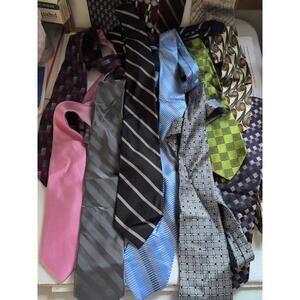 Lot of 13 Mens Ties Michael Kors Facets Polo Today's Man & More ~ Trl6#839